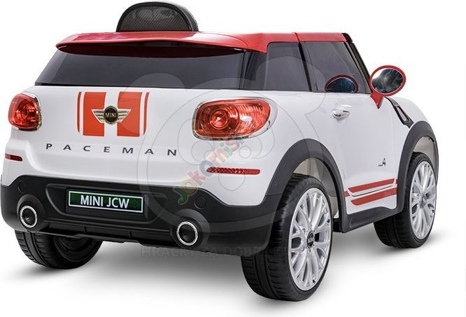 Elektrické autíčko Mini Moris, 2.4GHz, Eva kola, kožená sedačka - bílé - obrázek 13