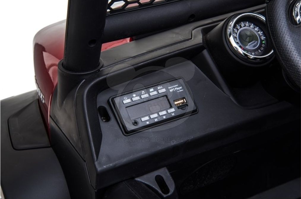 Elektrické autíčko Mercedes Unimog - maskáčové - obrázek 8