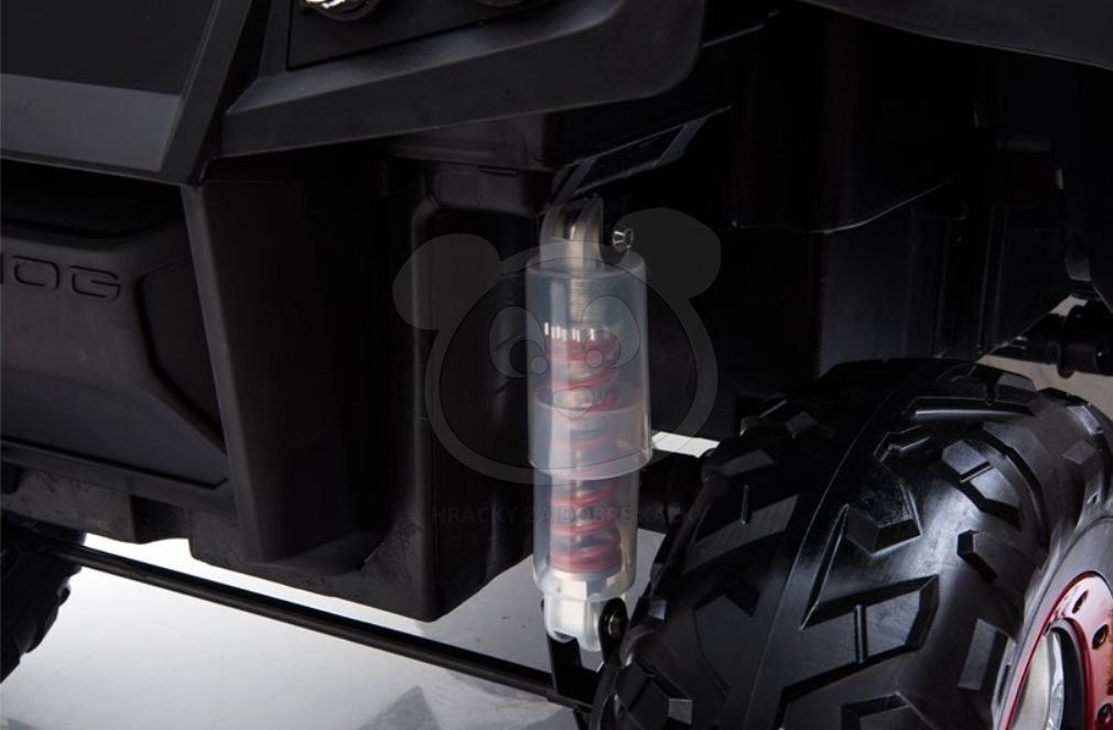 Elektrické autíčko Mercedes Unimog - červené - obrázek 11