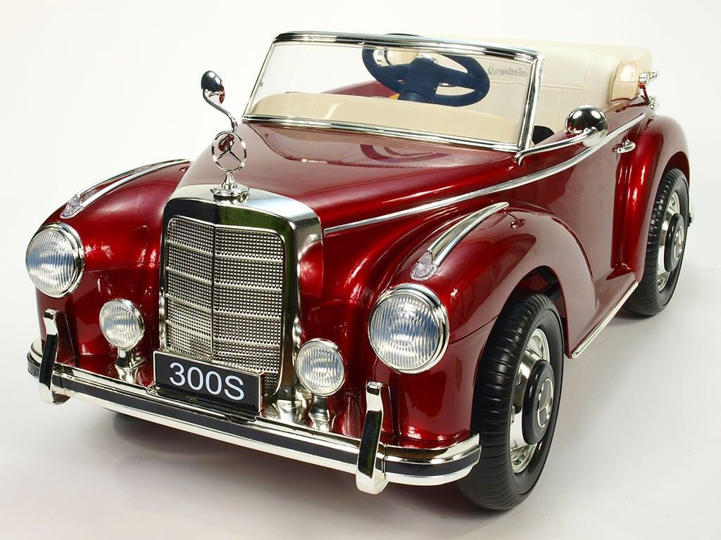 Elektrické autíčko Mercedes Benz 300S, 2,4GHz, EVA kola a FM rádio - červené - obrázek 2