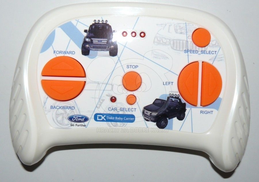 Elektrické autíčko Ford Ranger Wildtrak Luxury 2018, LCD - růžové - obrázek 7
