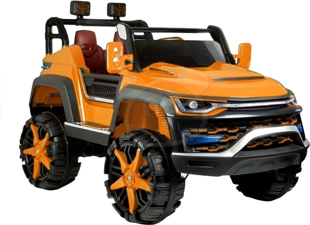 Elektrické autíčko Džíp Chrome - oranžové - obrázek 19