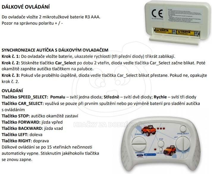 Elektrické autíčko DK-F007 - bílé - obrázek 8