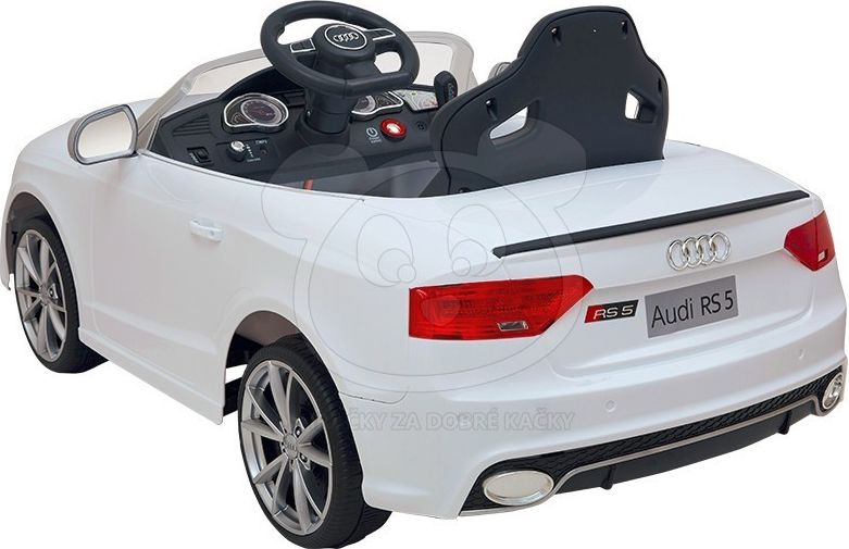 Elektrické autíčko Audi RS5 lakované, čalouněná sedačka - červené - obrázek 2