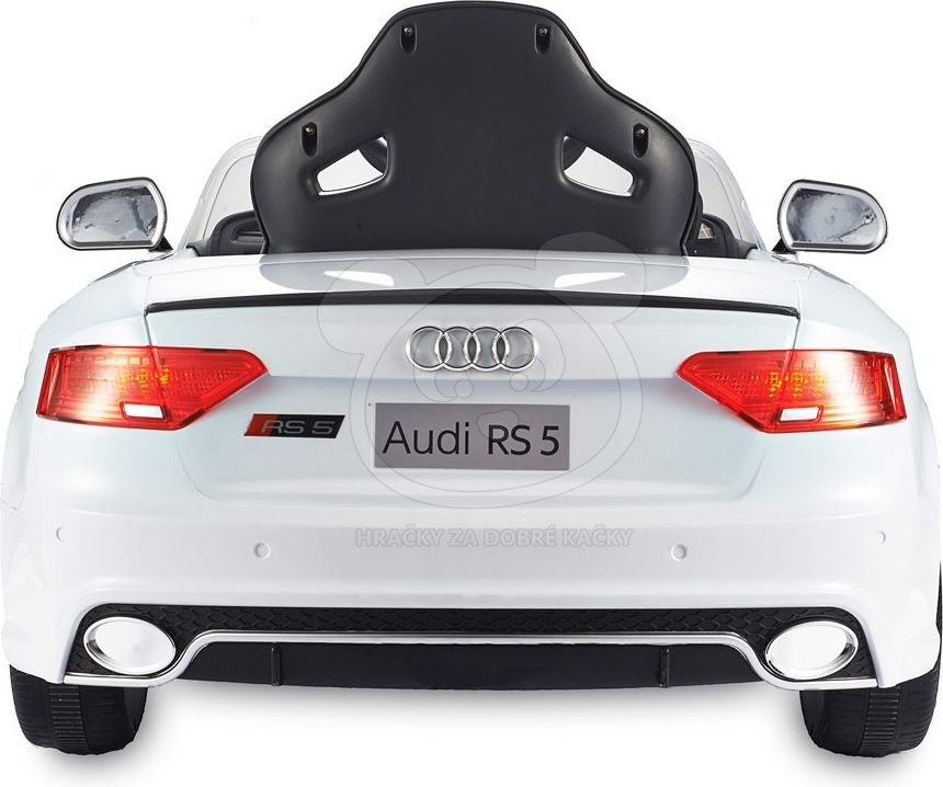 Elektrické autíčko Audi RS5 lakované, čalouněná sedačka - červené - obrázek 3