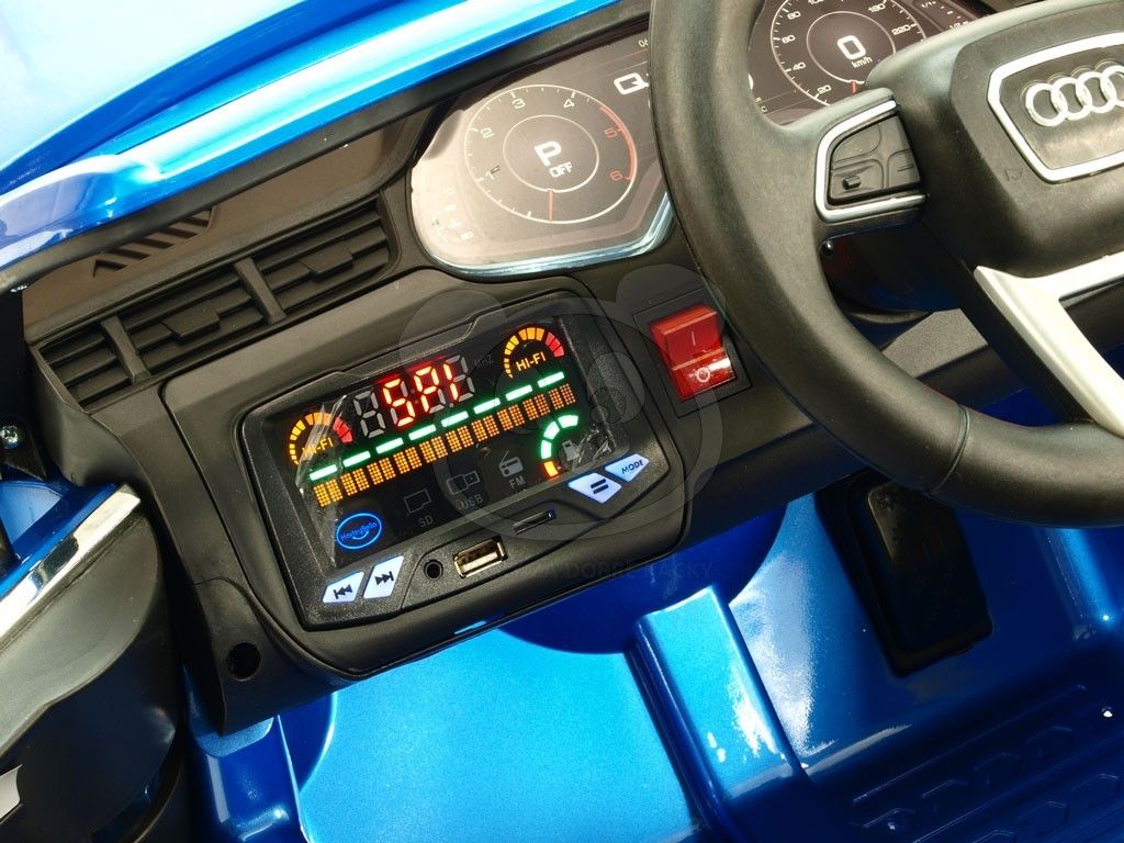 Elektrické autíčko Toyz AUDI Q7 Lak - modré - obrázek 13