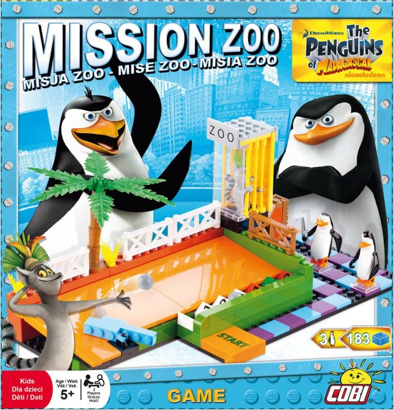 Cobi 26180 Tučňáci z Madagaskaru, Mise Zoo hra - obrázek 1