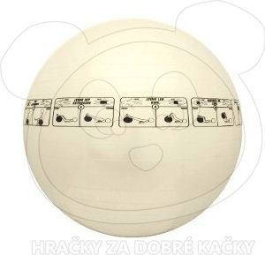 Gymnastický míč Trainer 65 cm - černý - obrázek 3