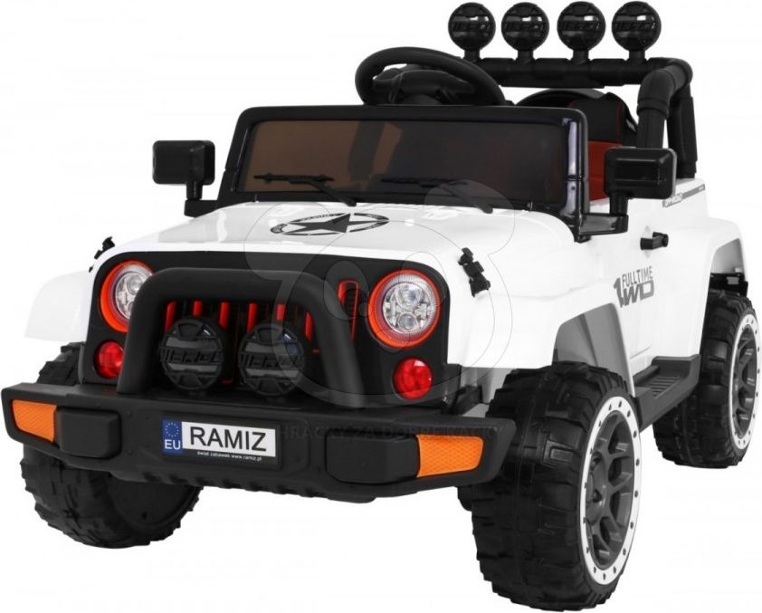 Elektrické auto JEEP Full Time 4WD - černé - obrázek 4