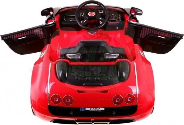 Dimix Elektrické auto Bugatti, 2 motory, ovládací panel - modré - obrázek 9