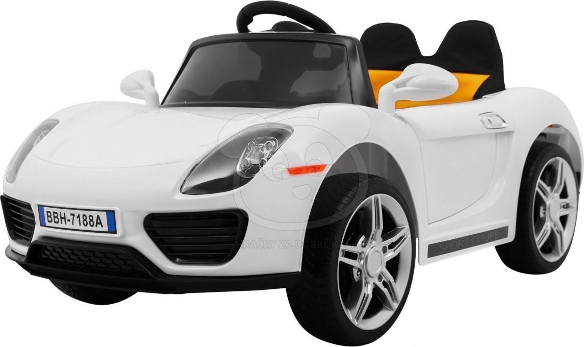 Elektrické autíčko Roadster - bílé - obrázek 2