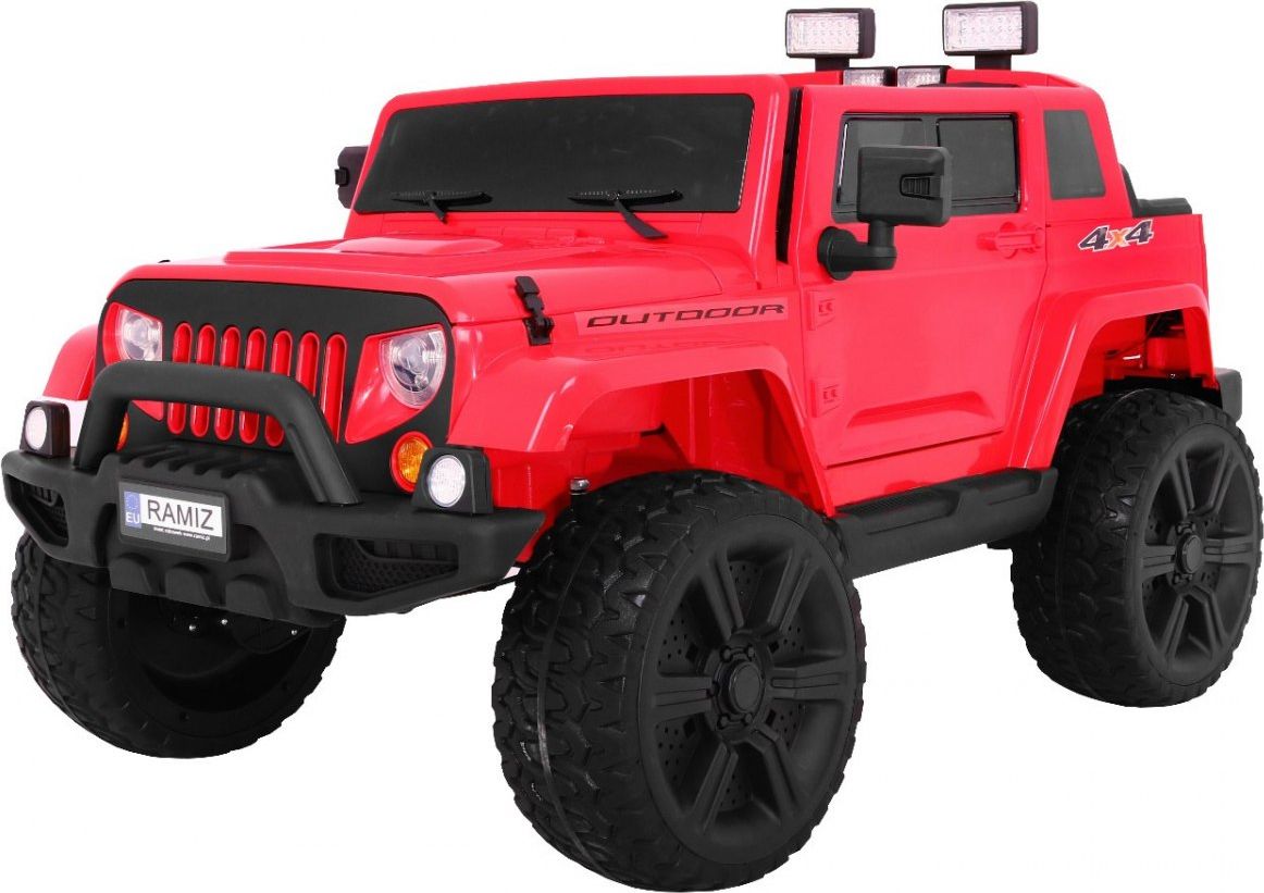 Jeep Mighty 4x4 - červené - obrázek 1