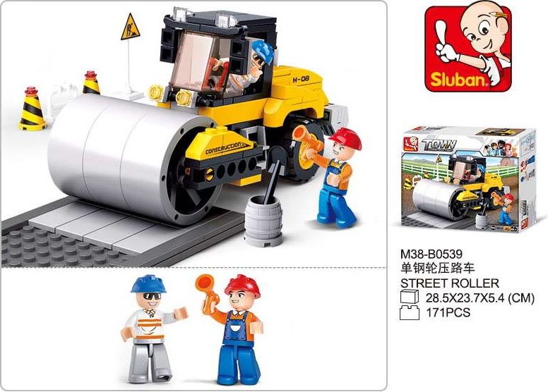 Sluban Stavebnice auto válec silniční, 171 ks - obrázek 1