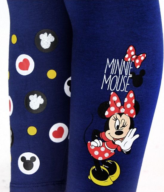 Setino - Dívčí bavlněné legíny Minnie Mouse - modré - vel. 122 - obrázek 2