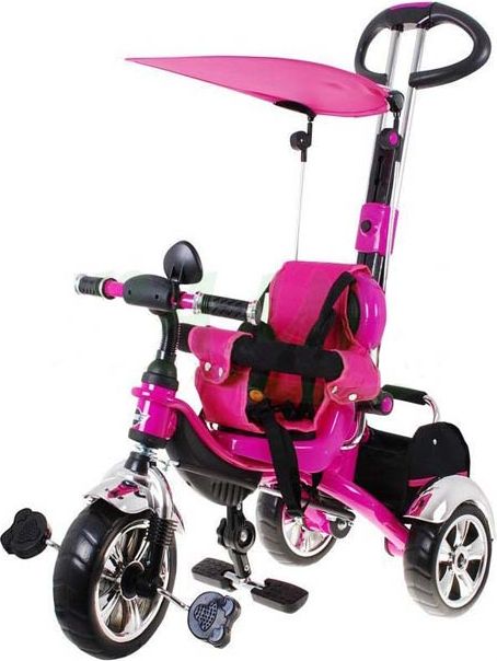 Tříkolka Sport Trike s nafukovacími koly - růžová - obrázek 1