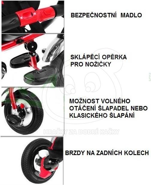 Tříkolka Sport Trike Discovery - zelená - obrázek 5