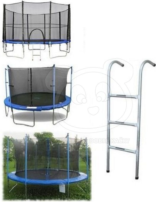 Trampolína EURO-FIT 244 cm - trampolína s vnitřní bezpečnostní sítí + DÁREK - obrázek 3