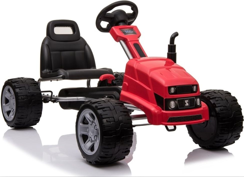 Šlapací motokára Gokart Traktor - červená - obrázek 1
