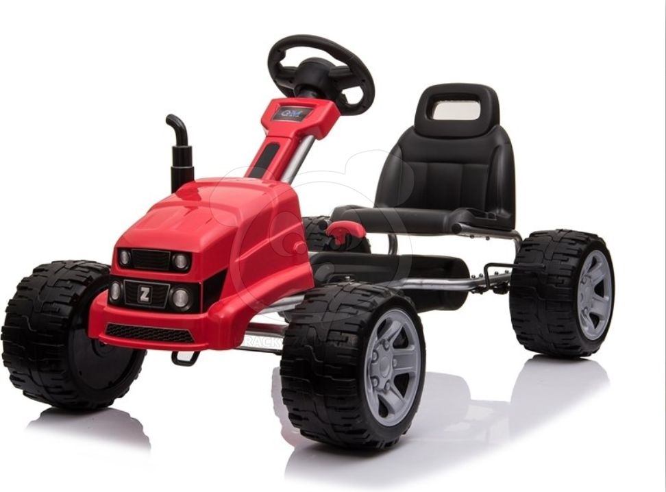 Šlapací motokára Gokart Traktor - červená - obrázek 5