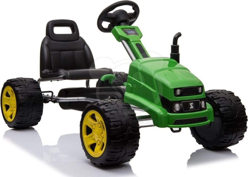 Šlapací motokára Gokart Traktor - červená - obrázek 8