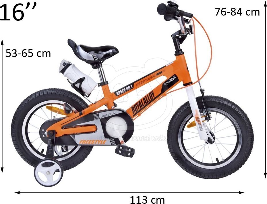 RoyalBaby Dětské kolo 16" Space - oranžové - obrázek 4