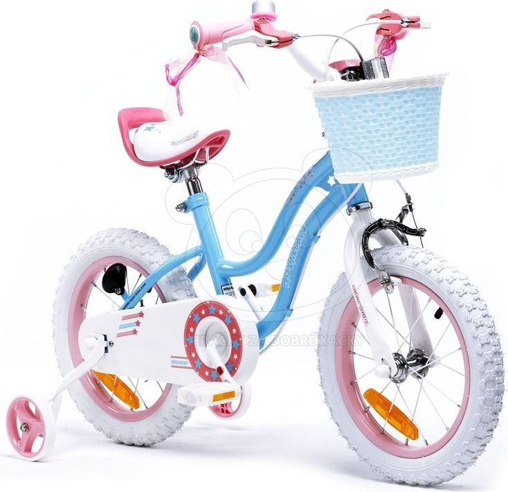 RoyalBaby Dětské kolo 14 "Star Girl - modré - obrázek 3