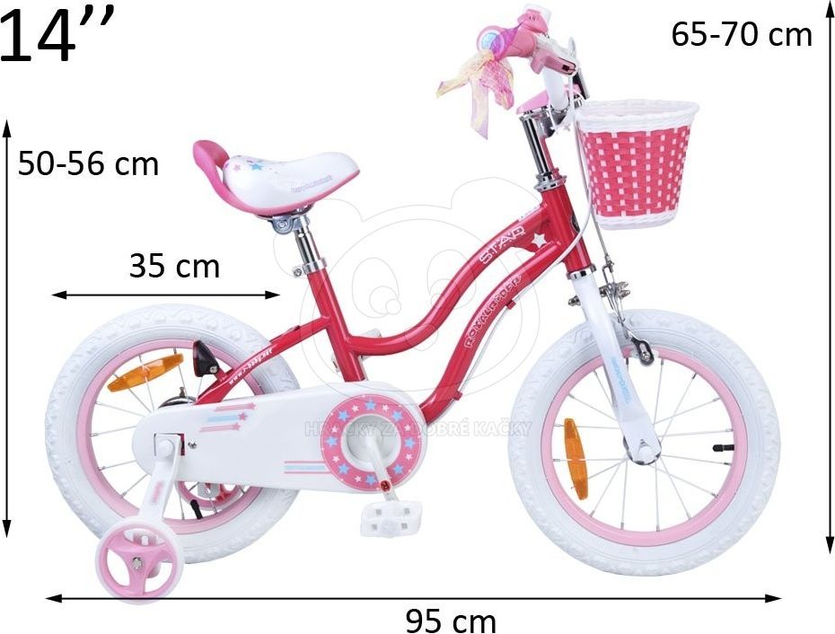RoyalBaby Dětské kolo 14 "Star Girl - modré - obrázek 5