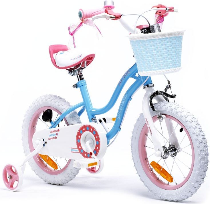 RoyalBaby Dětské kolo 12 "Star Girl - modré - obrázek 1
