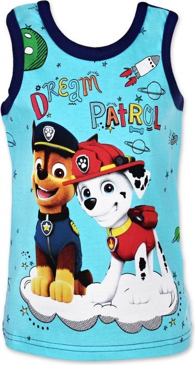 Setino - Chlapecké bavlněné tílko Tlapková patrola (Paw patrol) - tm. modré - vel. 122 - obrázek 1