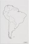 Mapa Jižní Ameriky – politická, v angličtině - obrázek 1