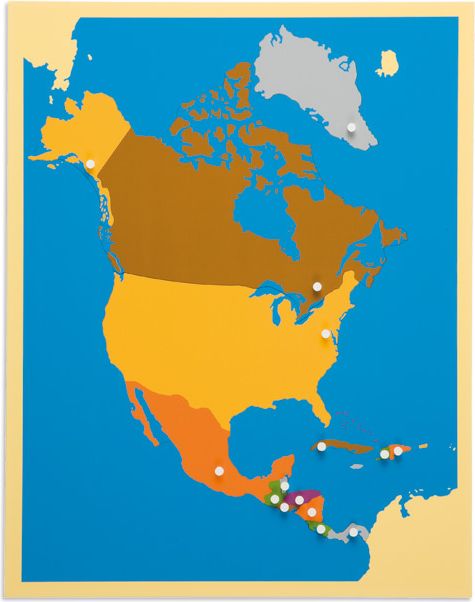 Puzzle – mapa Severní Ameriky - obrázek 1