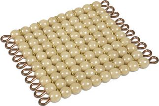 Zlatý perlový materiál – stovka – skleněné perličky volné - obrázek 1