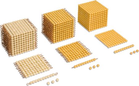 Zlatý perlový materiál – tisíc – skleněné perličky volné - obrázek 2