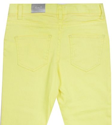 Denim Co. Džíny skinny žluté dívčí Velikost: 128 - obrázek 2