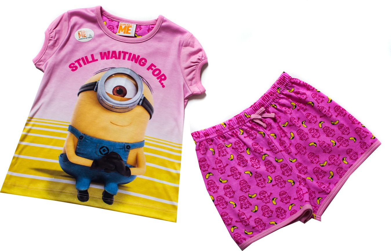 MINION Dětské, dívčí pyžamo s mimoni Velikost: 128 - obrázek 1