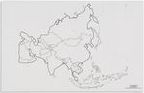 Mapa Asie – politická, v angličtině - obrázek 1