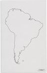 Mapa Jižní Ameriky – slepá - obrázek 1