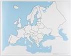 Kontrolní slepá mapa Evropy - obrázek 1