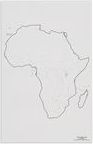 Mapa Afriky – vodní toky, v angličtině - obrázek 1