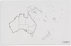 Mapa Australie – politická, v angličtině - obrázek 1