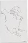 Mapa Severní Ameriky – slepá - obrázek 1