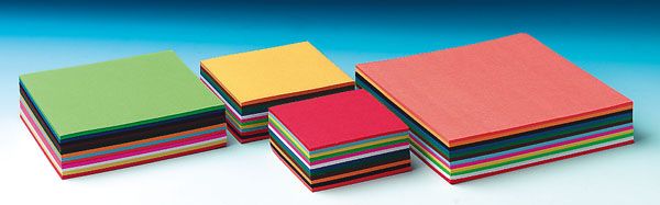 Craft paper 60 g 10 x 10 cm 480 sheets 12 colours assorted - obrázek 1