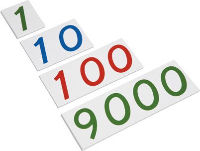 Velké plastové karty s čísly od 1 do 9000 - obrázek 1
