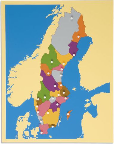 Puzzle – mapa Švédska - obrázek 1