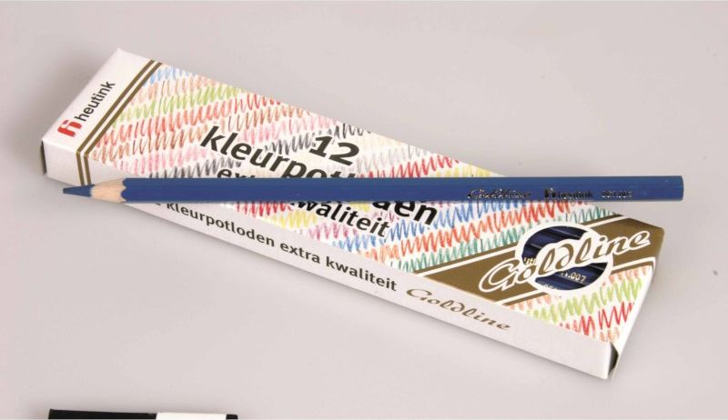 Pastelky šestihranné Goldline 3,7 mm, 12 ks, tmavě modré - obrázek 1