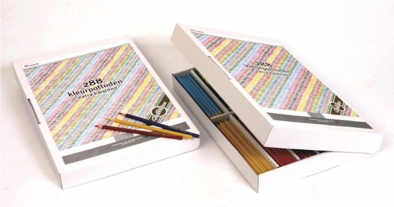 Pastelky šestihranné Goldline 3,7 mm, box 144 kusů (12 ks od 12 barev)