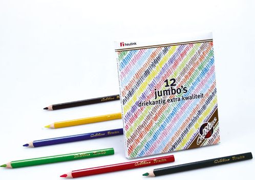 Pastelky trojhranné Jumbo Goldline, 12 barev - obrázek 1