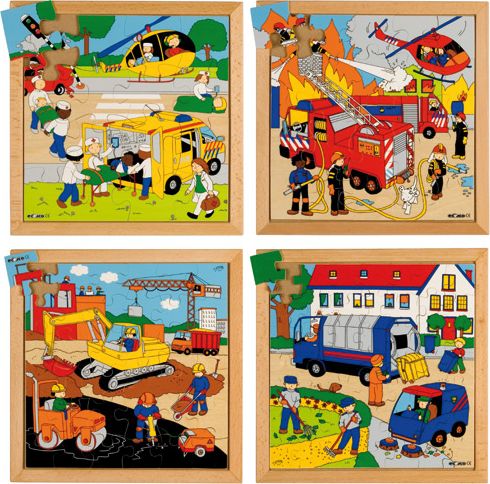 Street Action puzzles - rubbish collection (49 pieces) - obrázek 1