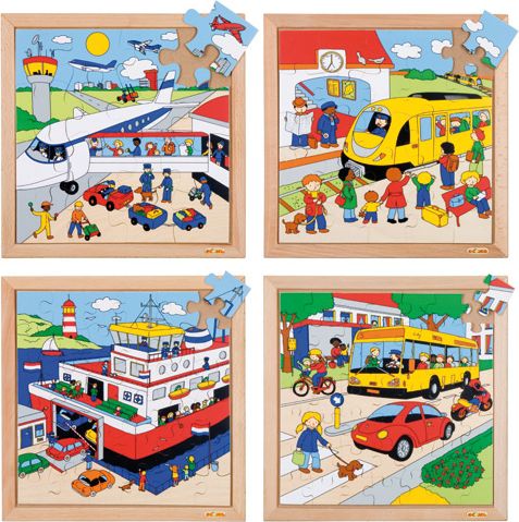 Transport puzzles - station (25 pieces) - obrázek 1