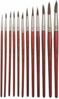 Water colour paint brush no 10, box 12 brushes - obrázek 2